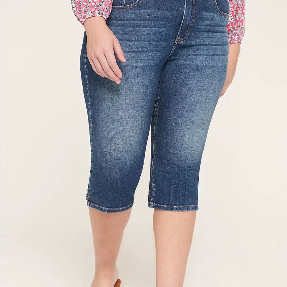 Lane Bryant Women's Blue Capri Jeans